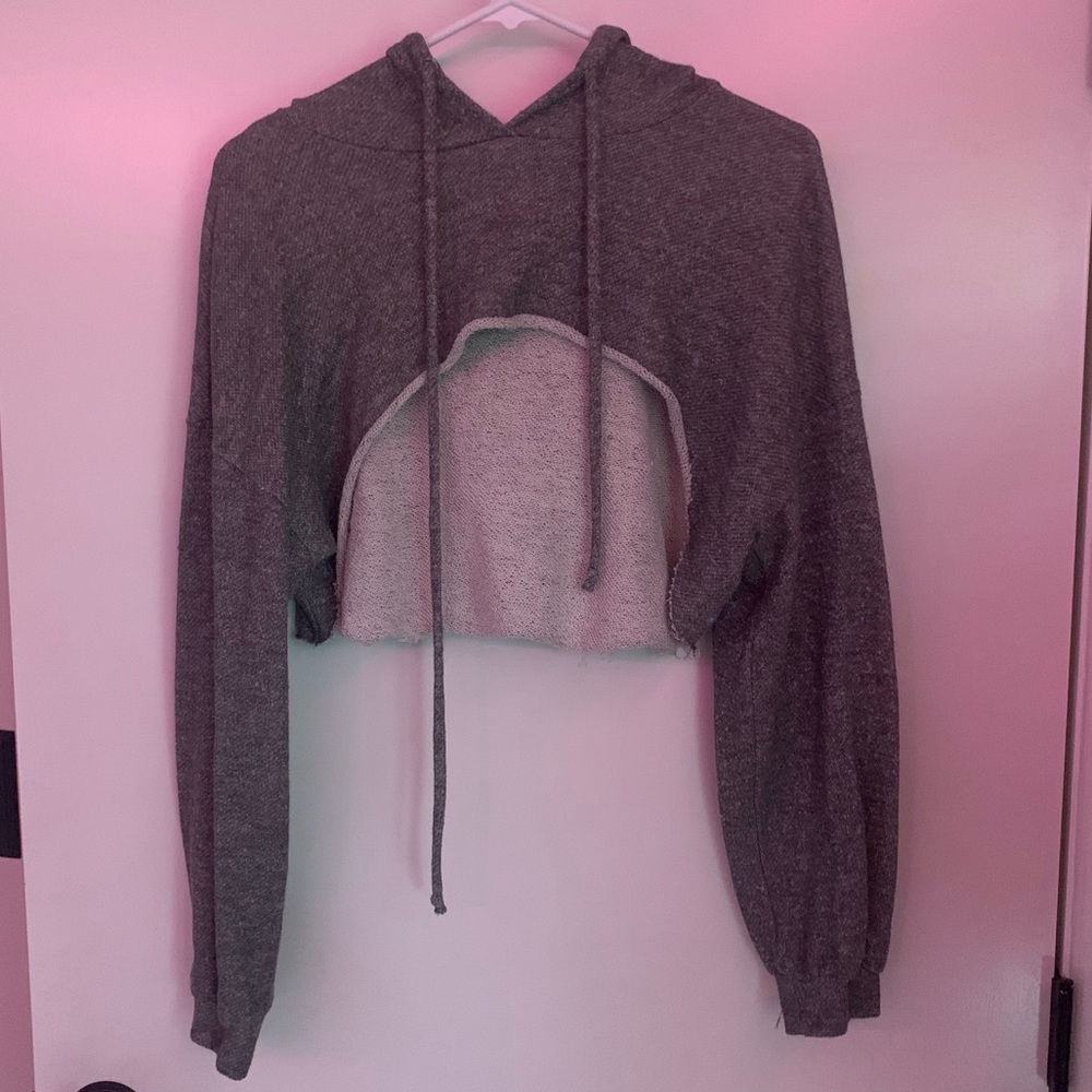 Charlotte Russe Cropped Hoodie